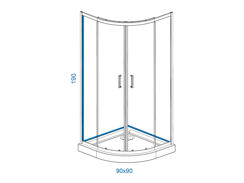 TUS KABINA TRANSPARENT R90 - Slika 2