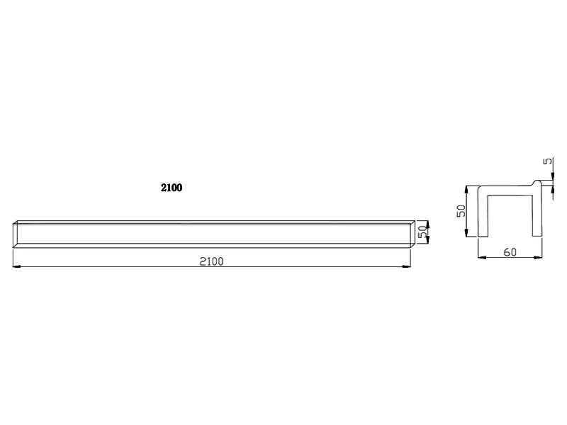 PROFIL ZA TUS KADU L 210 BEIGE MERMER - Slika 2