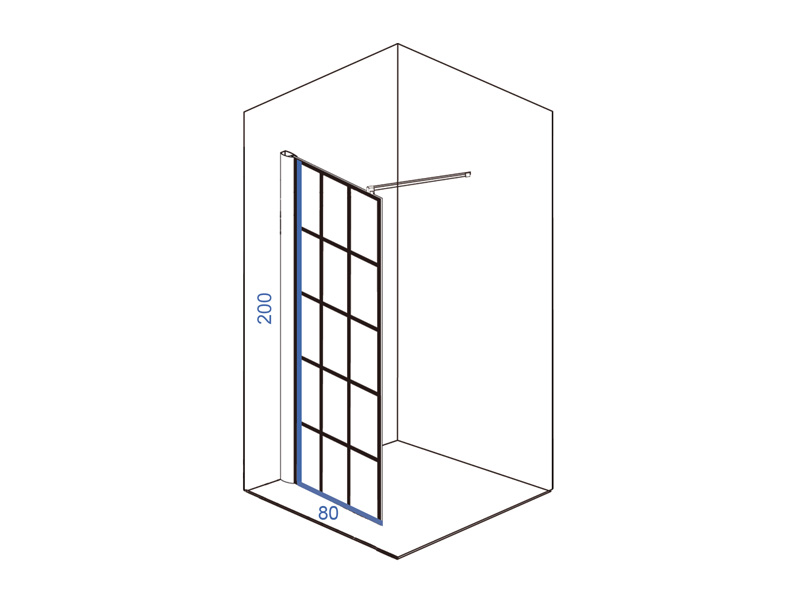 TUS STENA ELEGANCE BLACK 80*200 - Slika 2